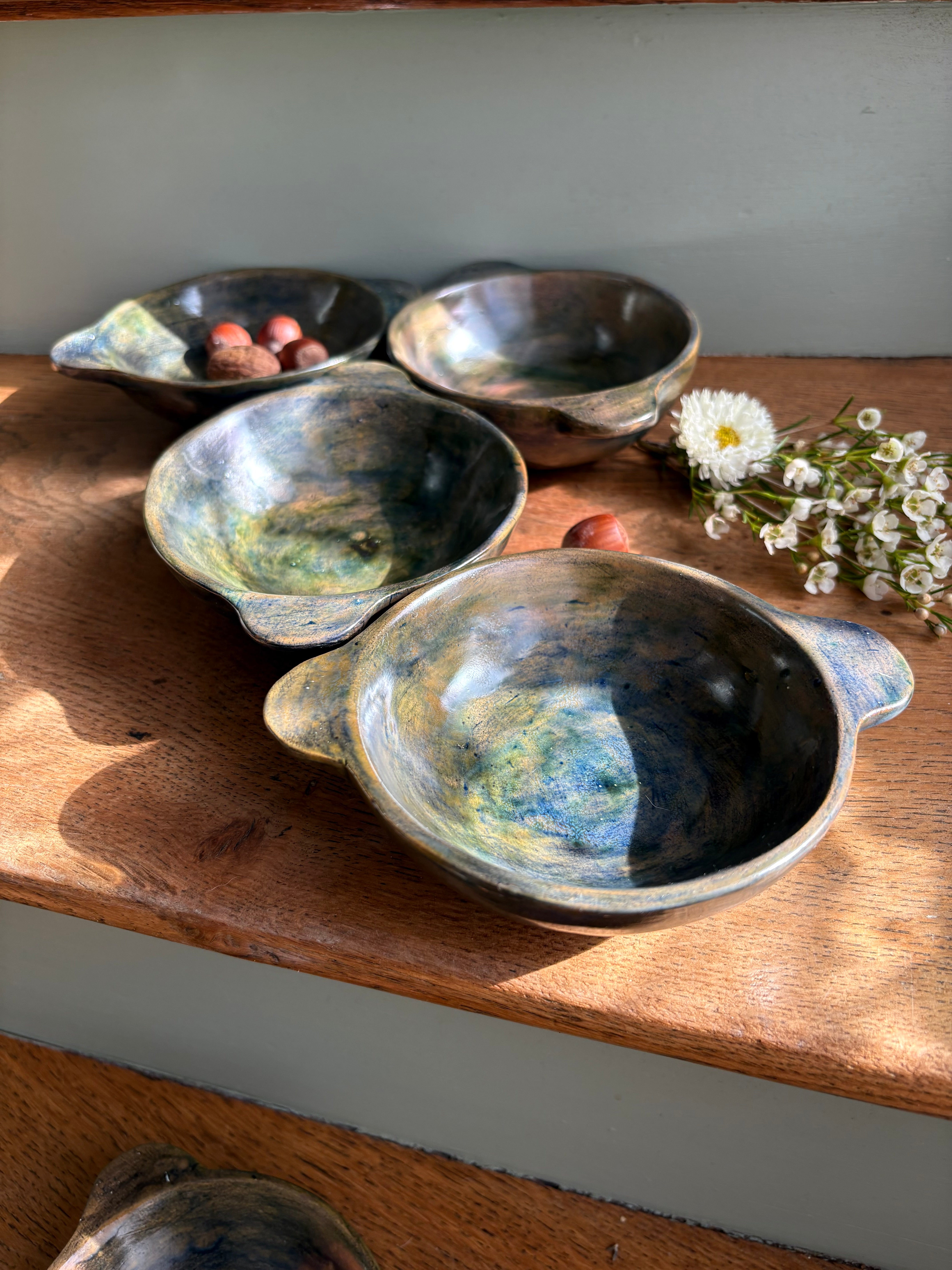 6 coupelles en poterie