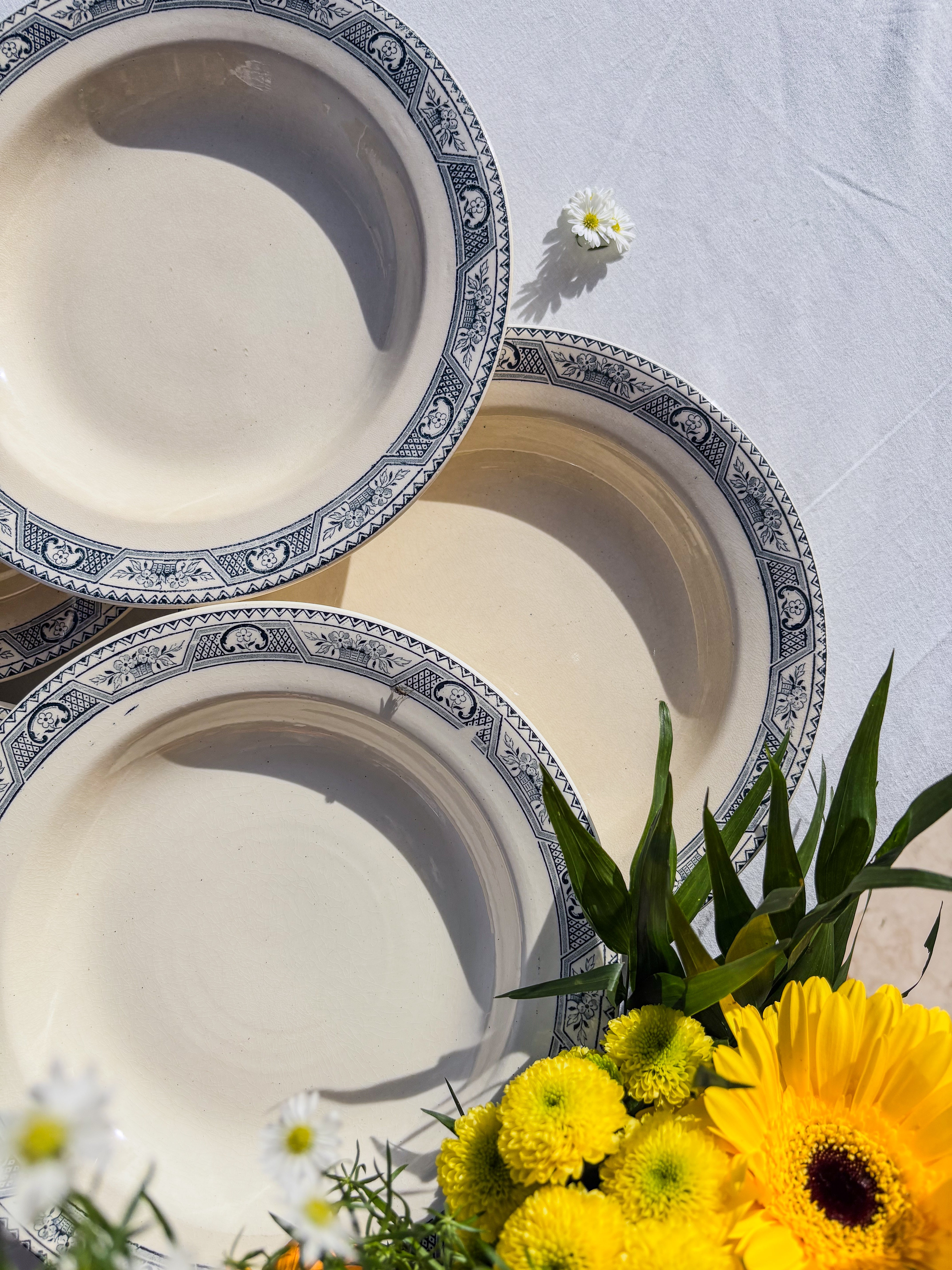 6 assiettes Salins terre de fer