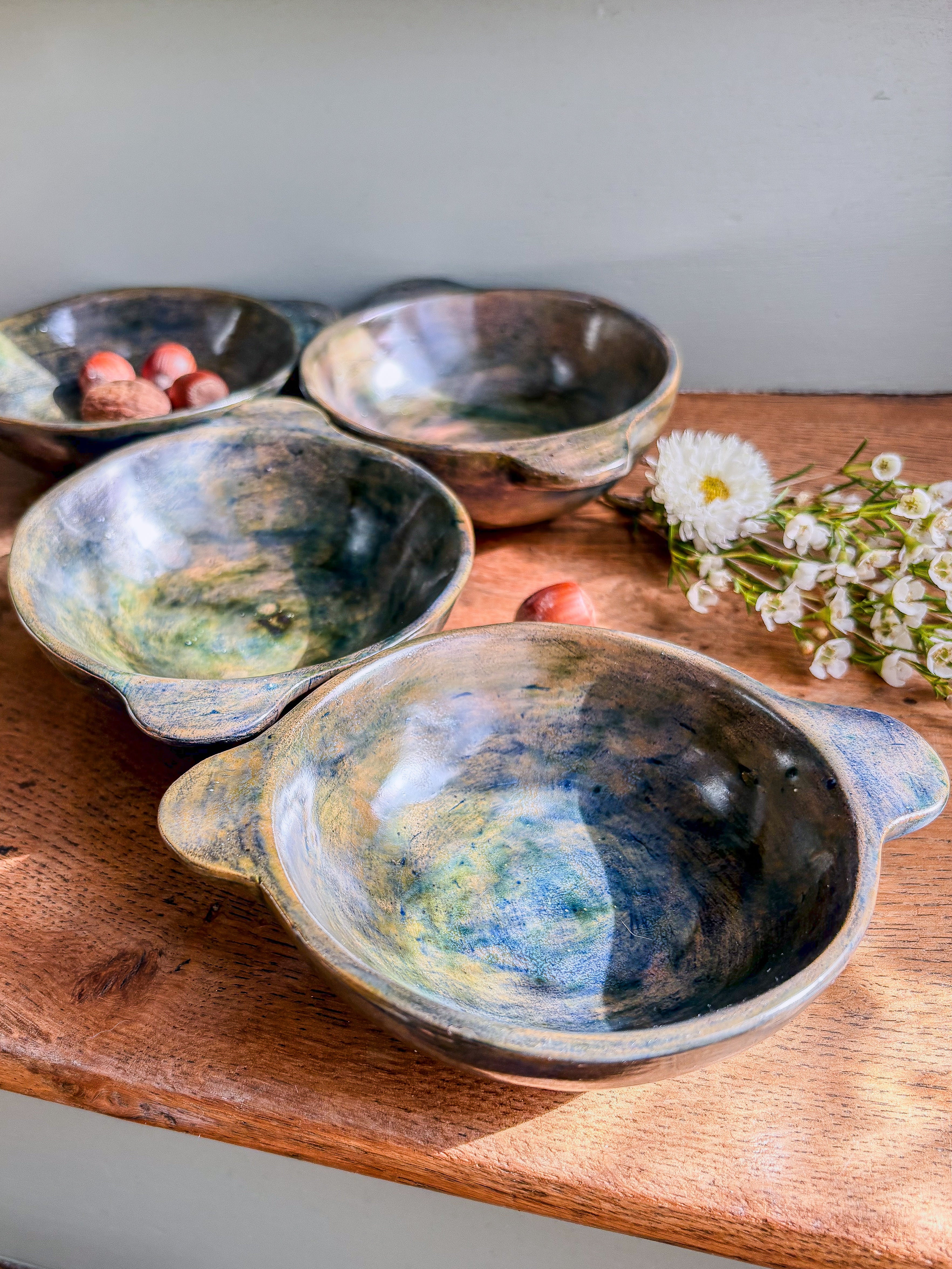 6 coupelles en poterie