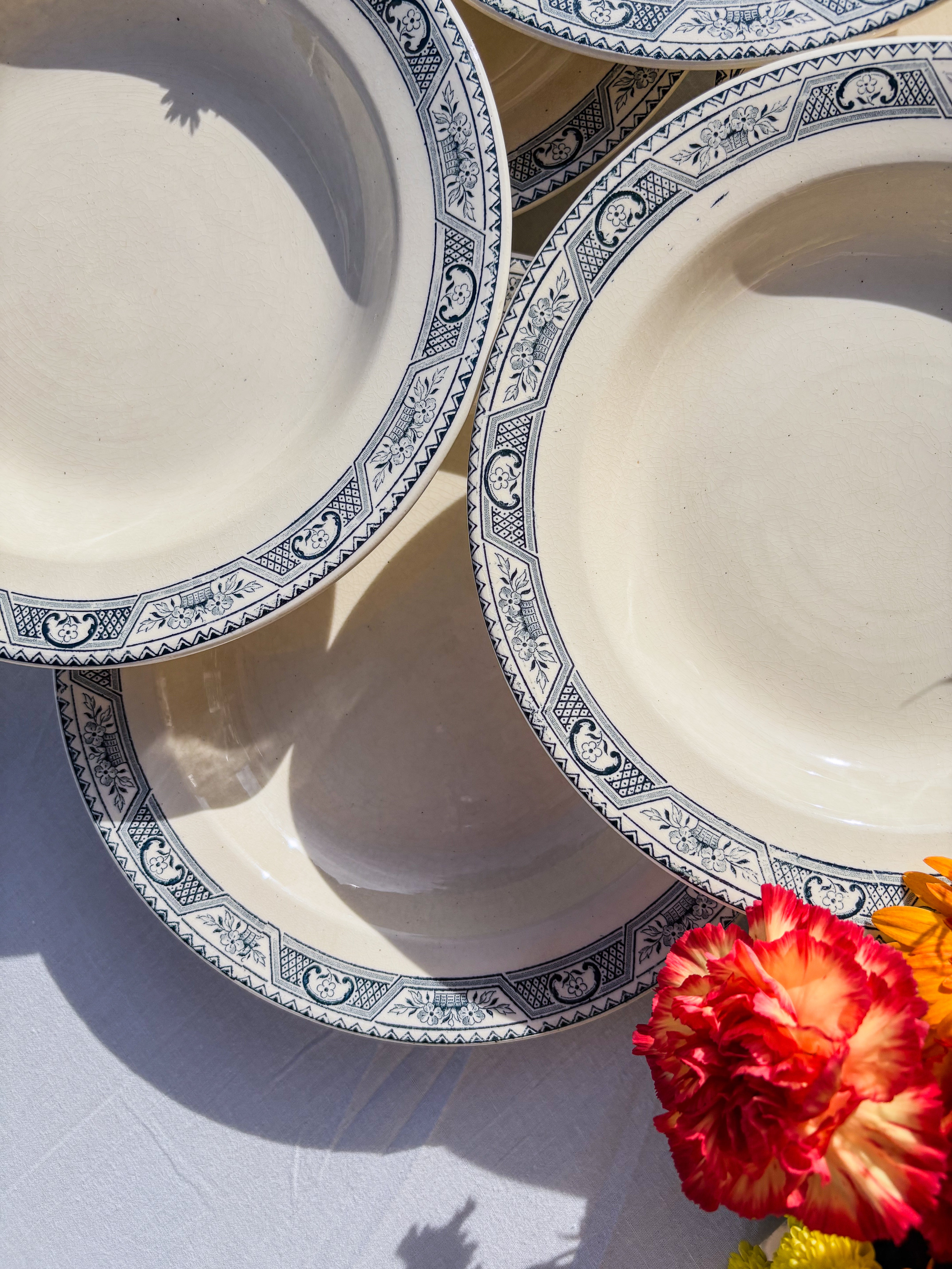 6 assiettes Salins terre de fer