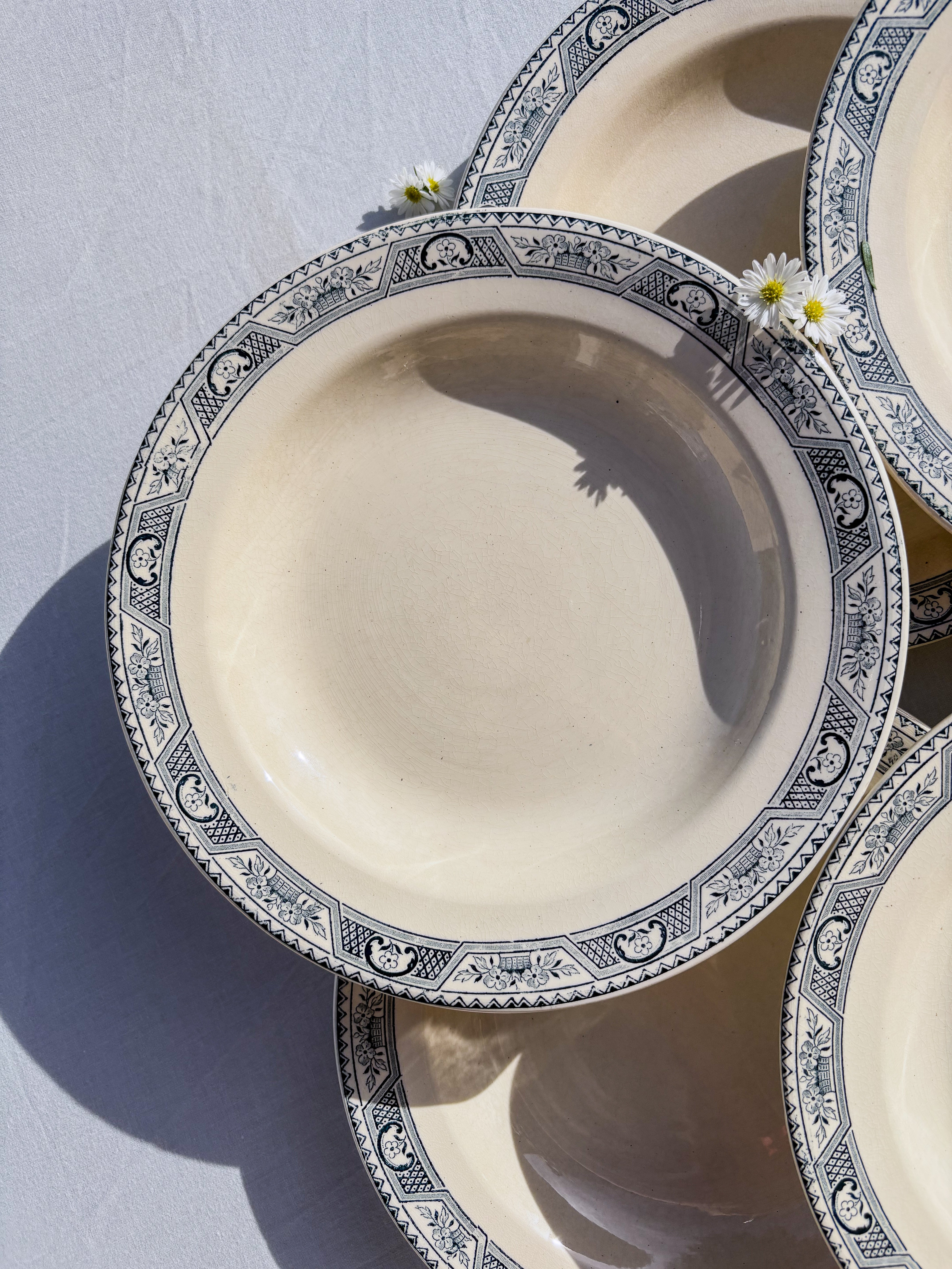 6 assiettes Salins terre de fer