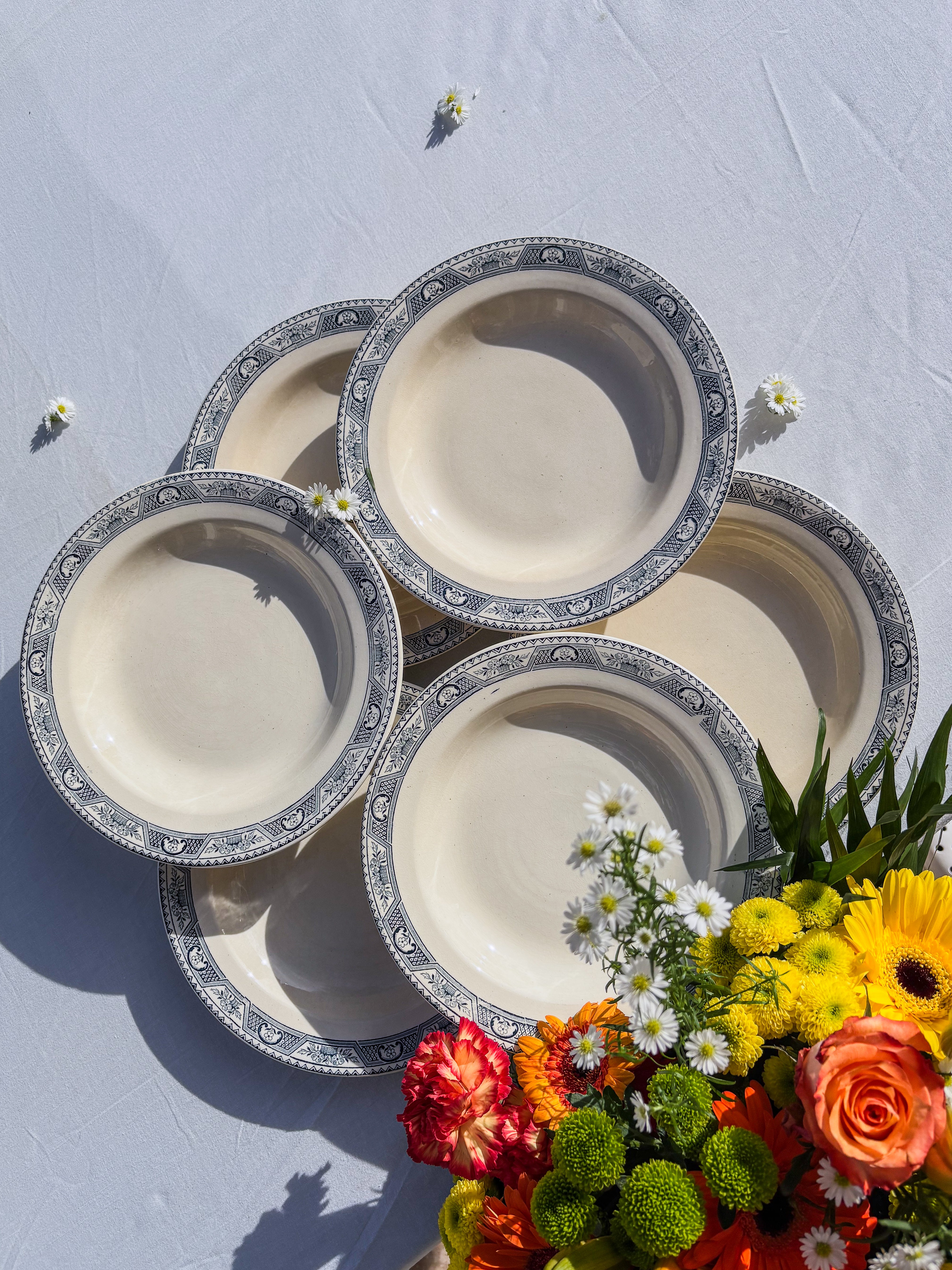 6 assiettes Salins terre de fer