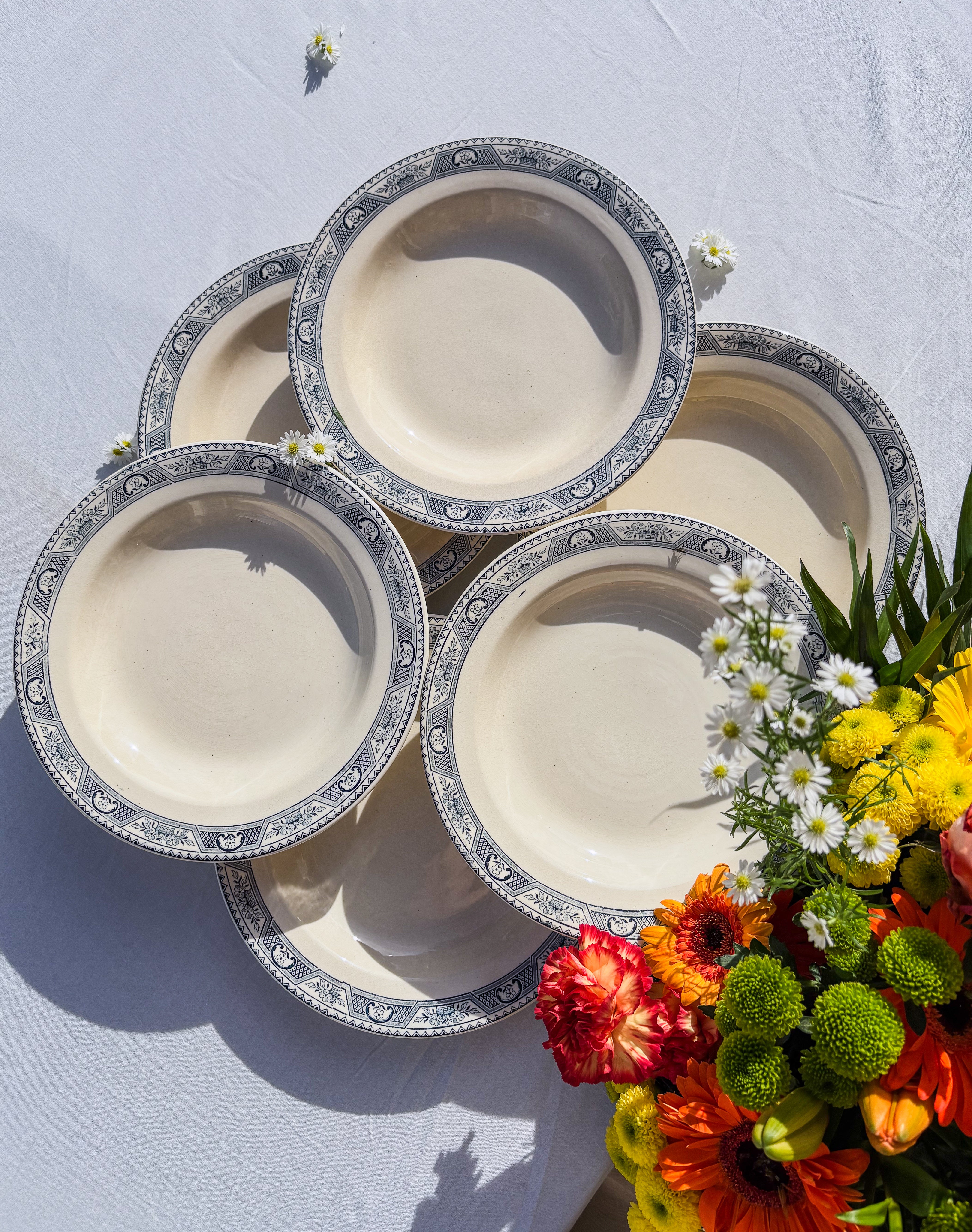 6 assiettes Salins terre de fer