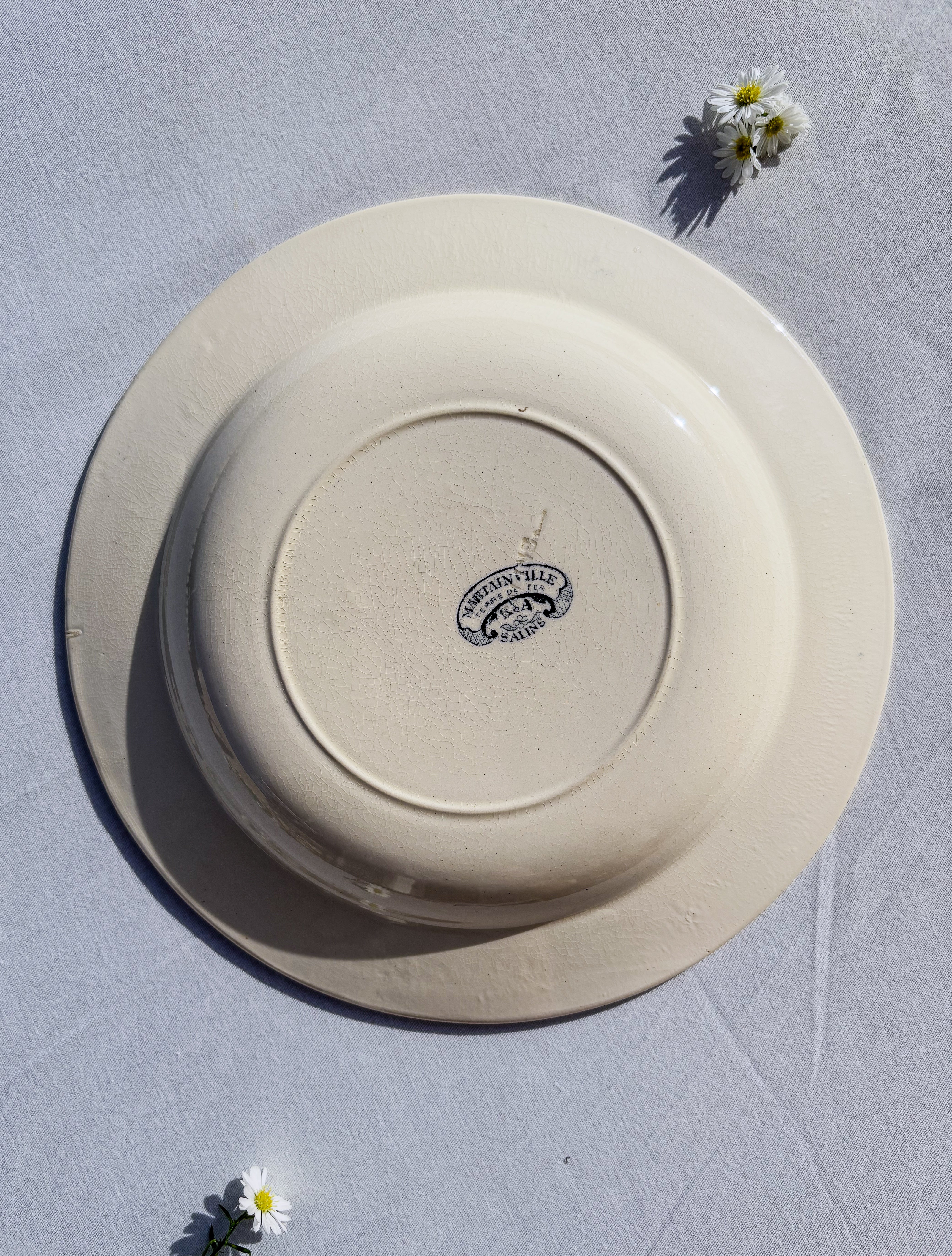 6 assiettes Salins terre de fer