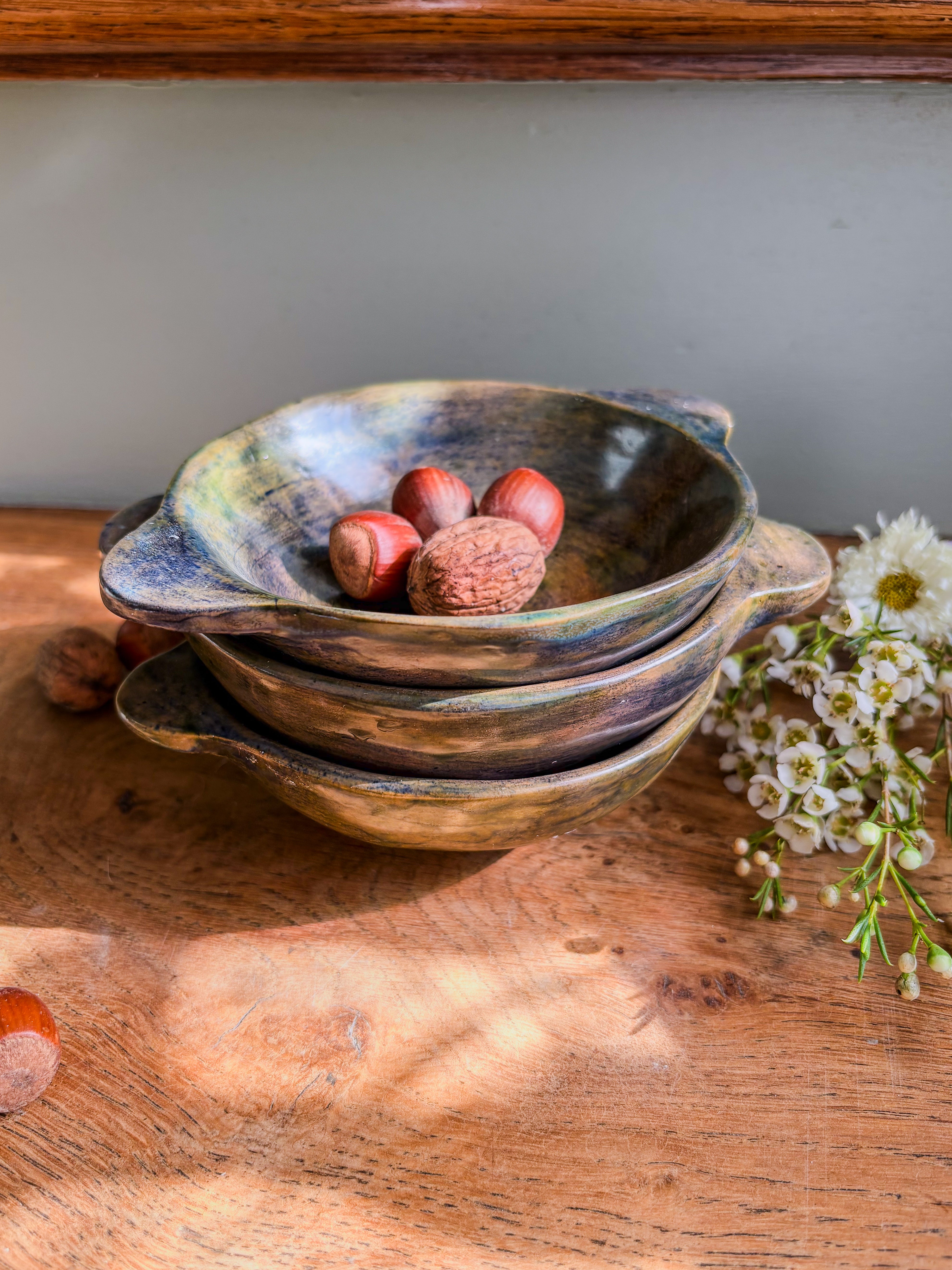 6 coupelles en poterie