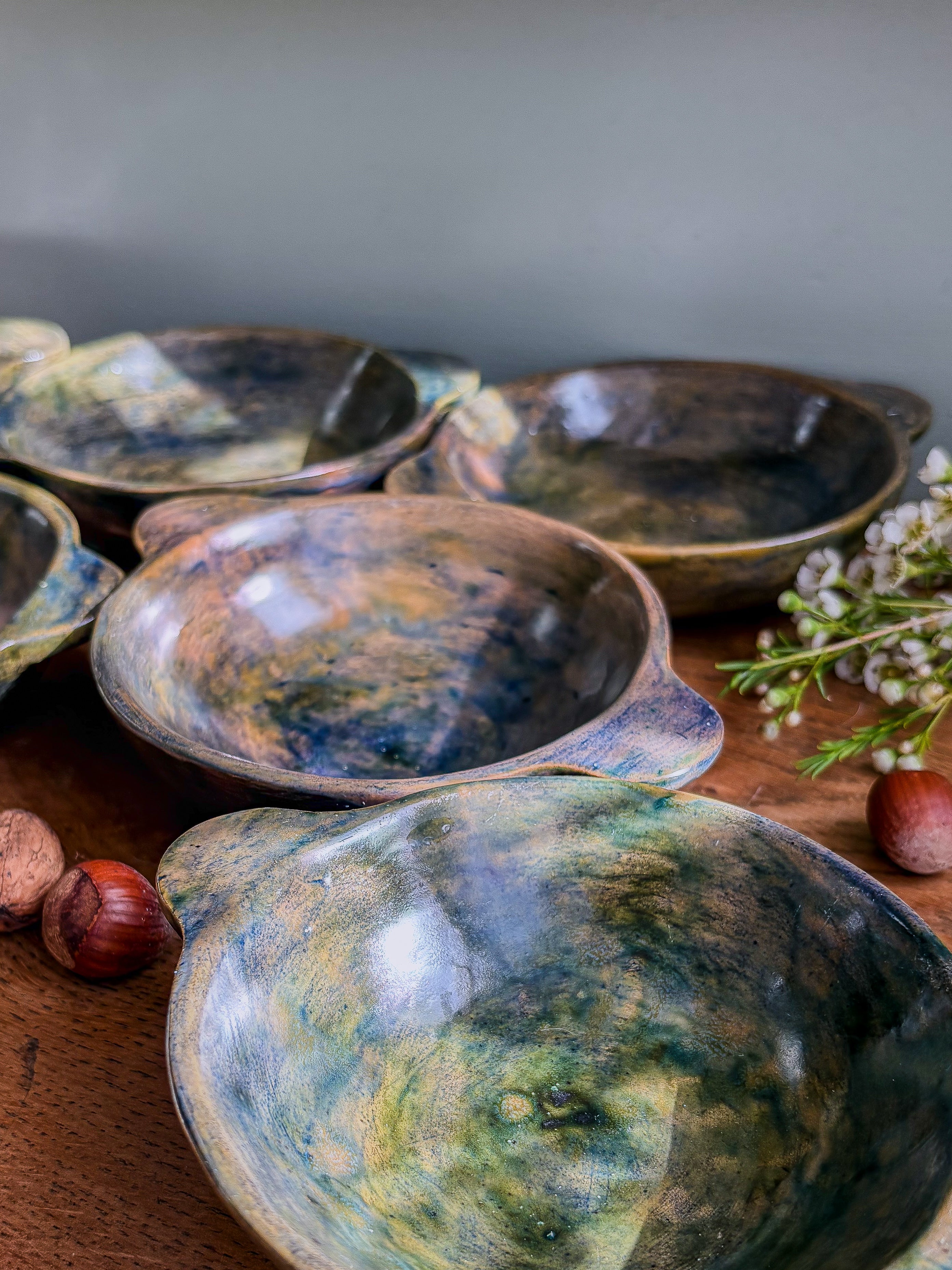 6 coupelles en poterie