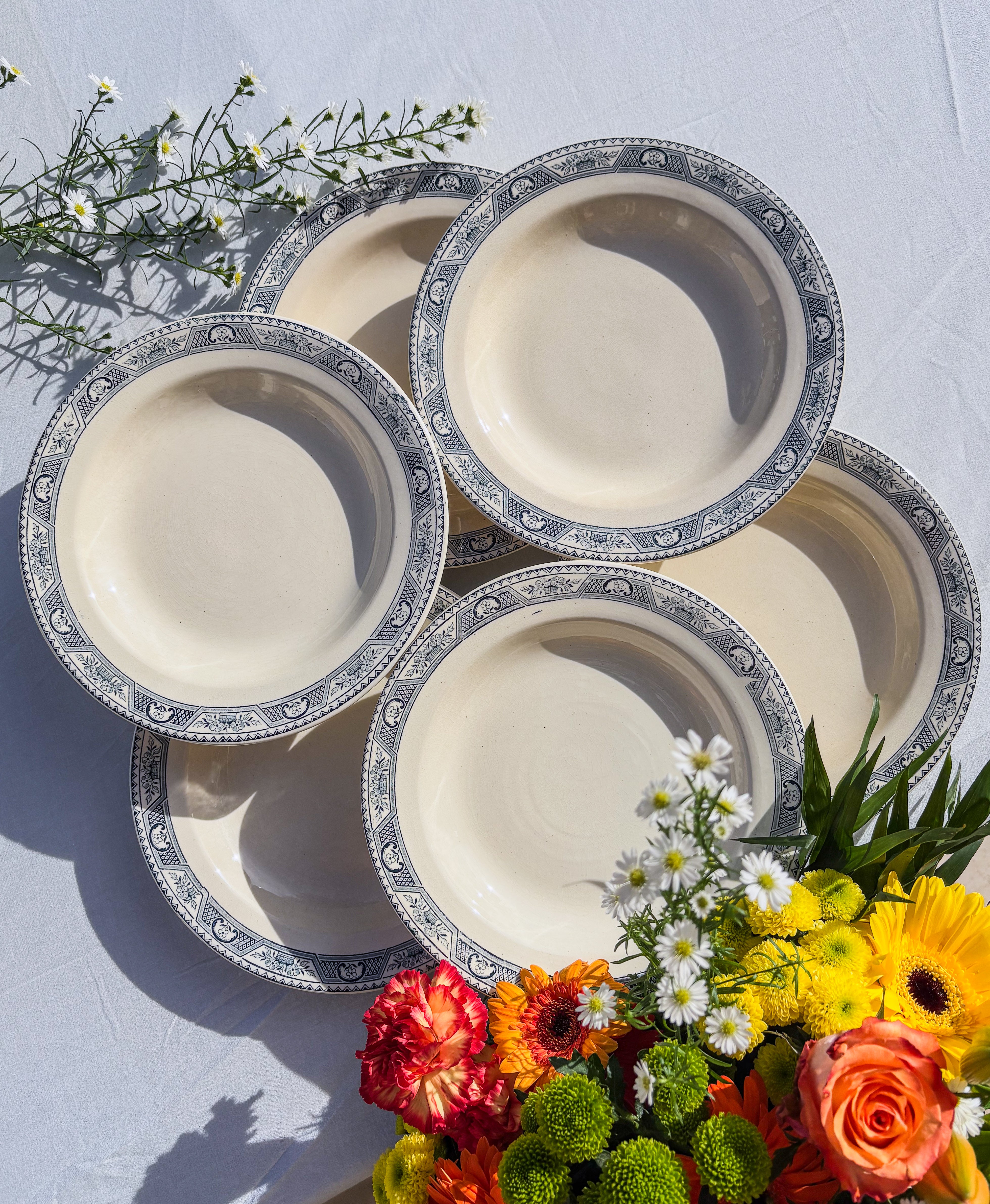 6 assiettes Salins terre de fer