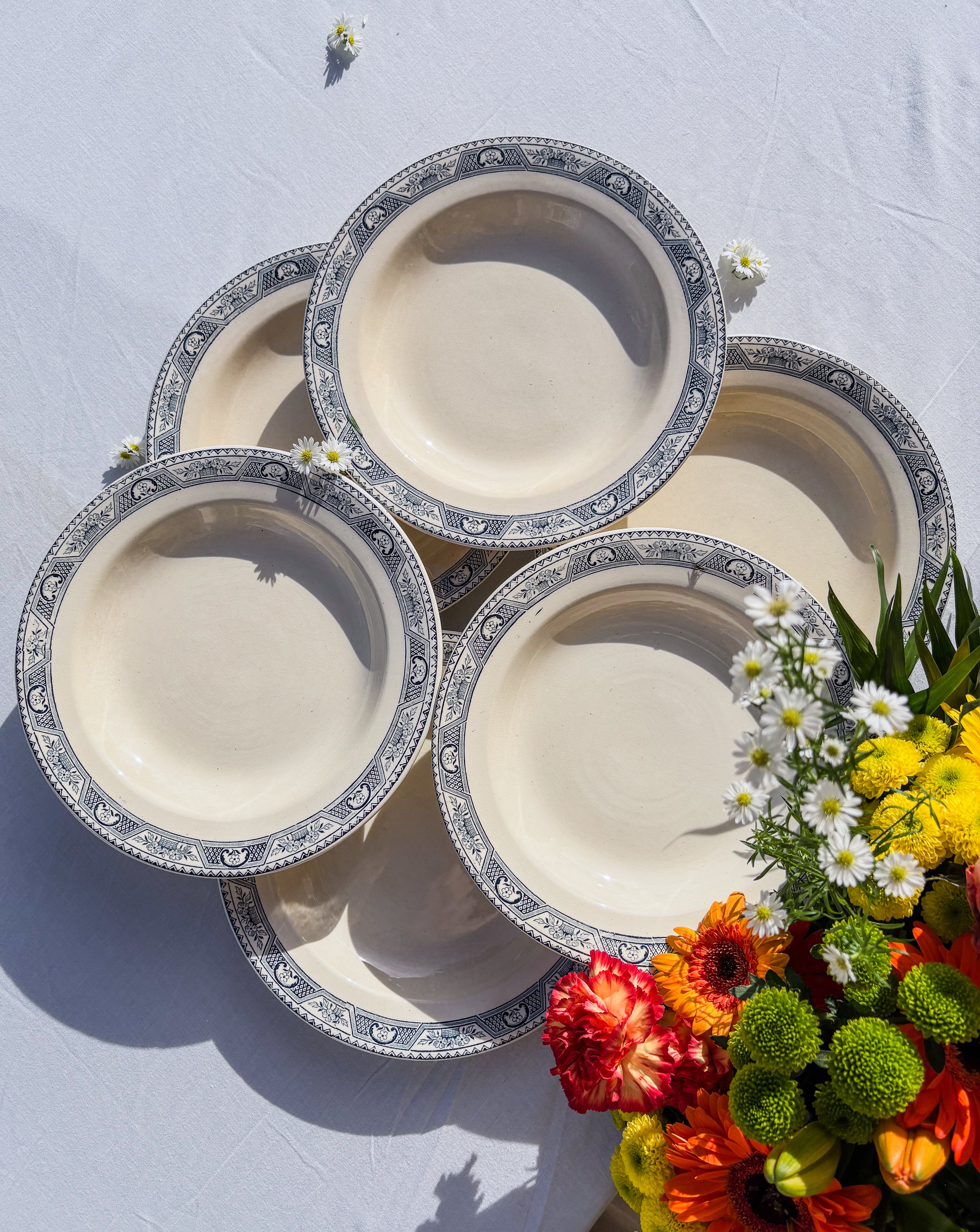 6 assiettes Salins terre de fer