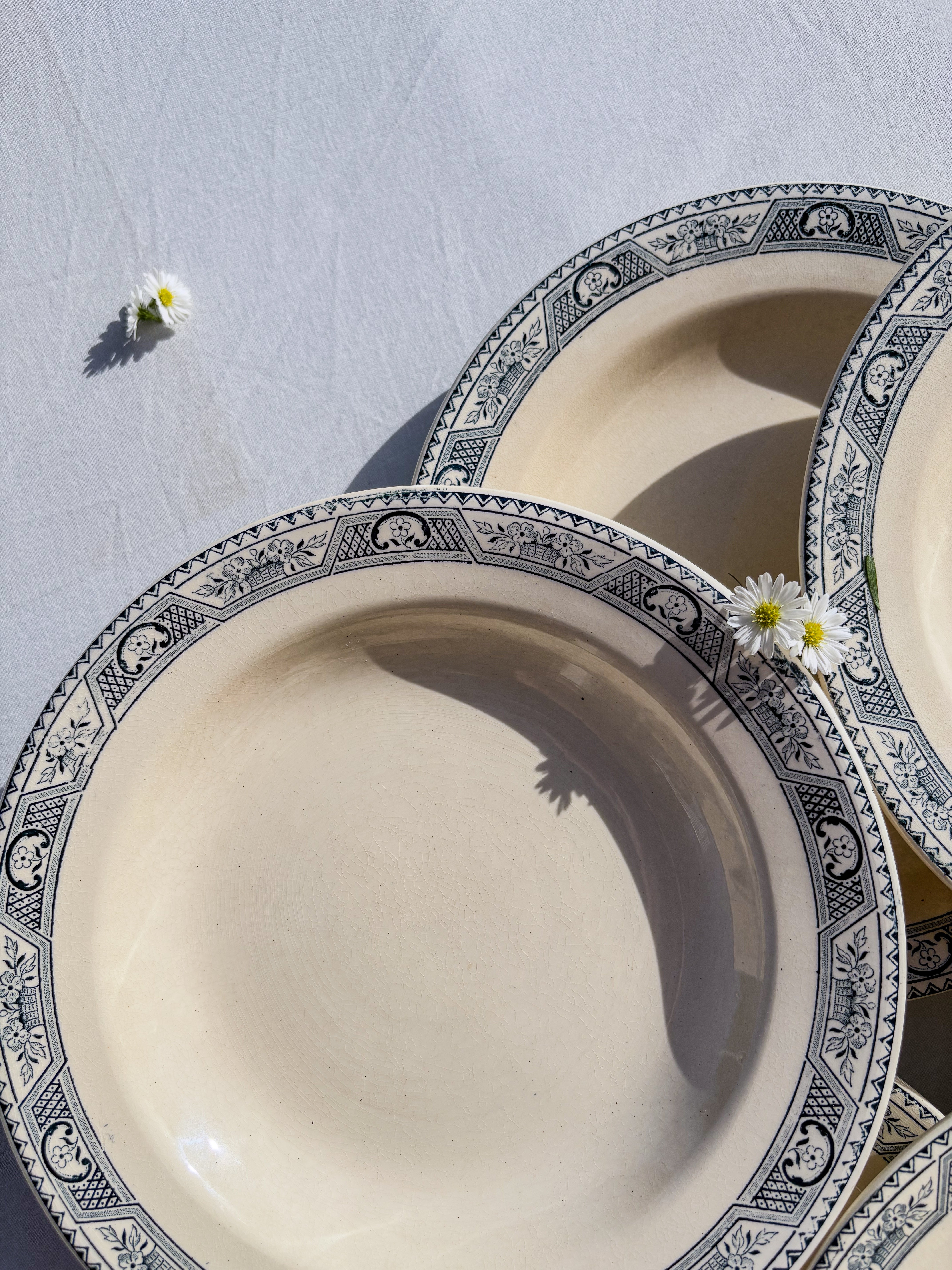 6 assiettes Salins terre de fer