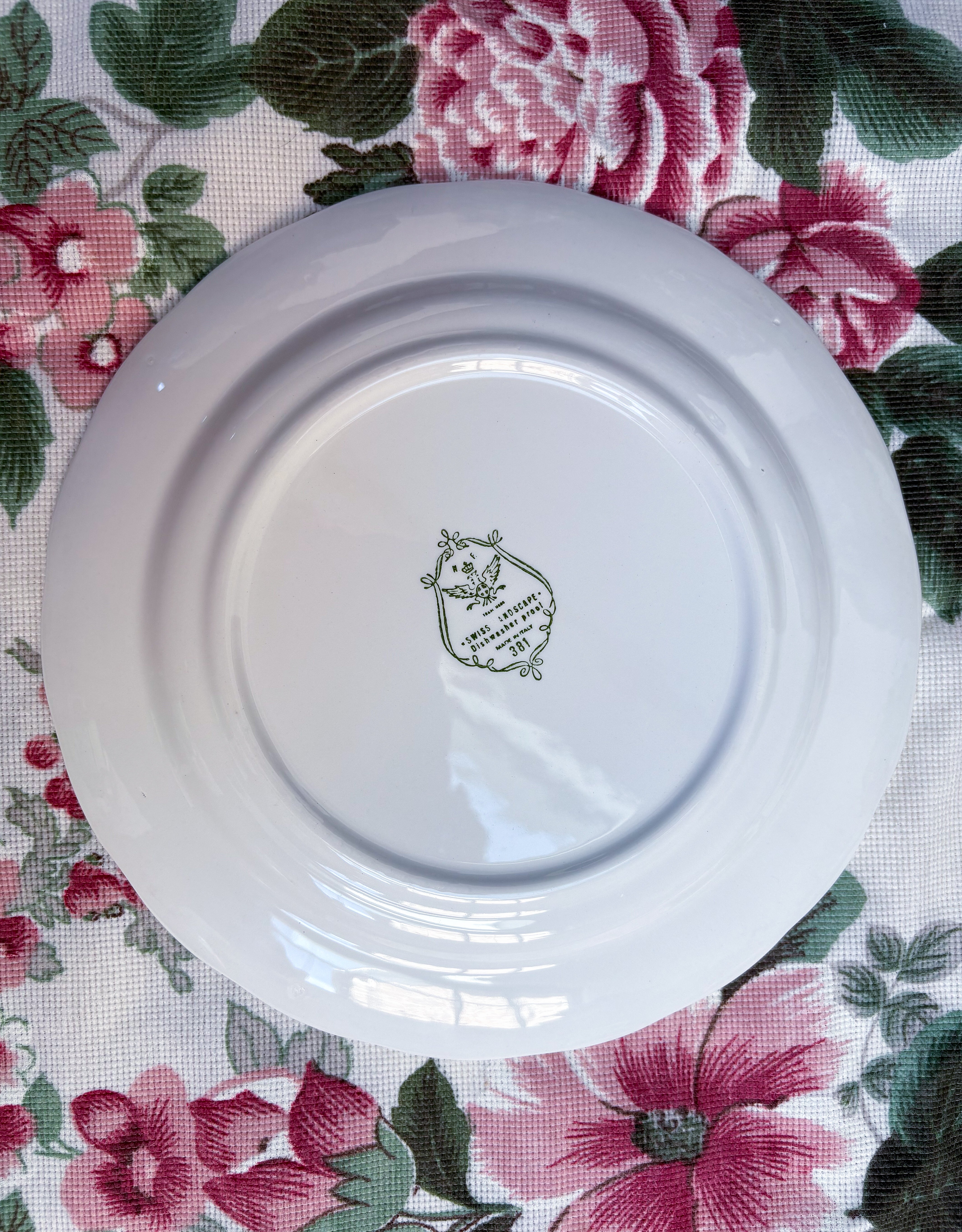 Service Italien paysage rose