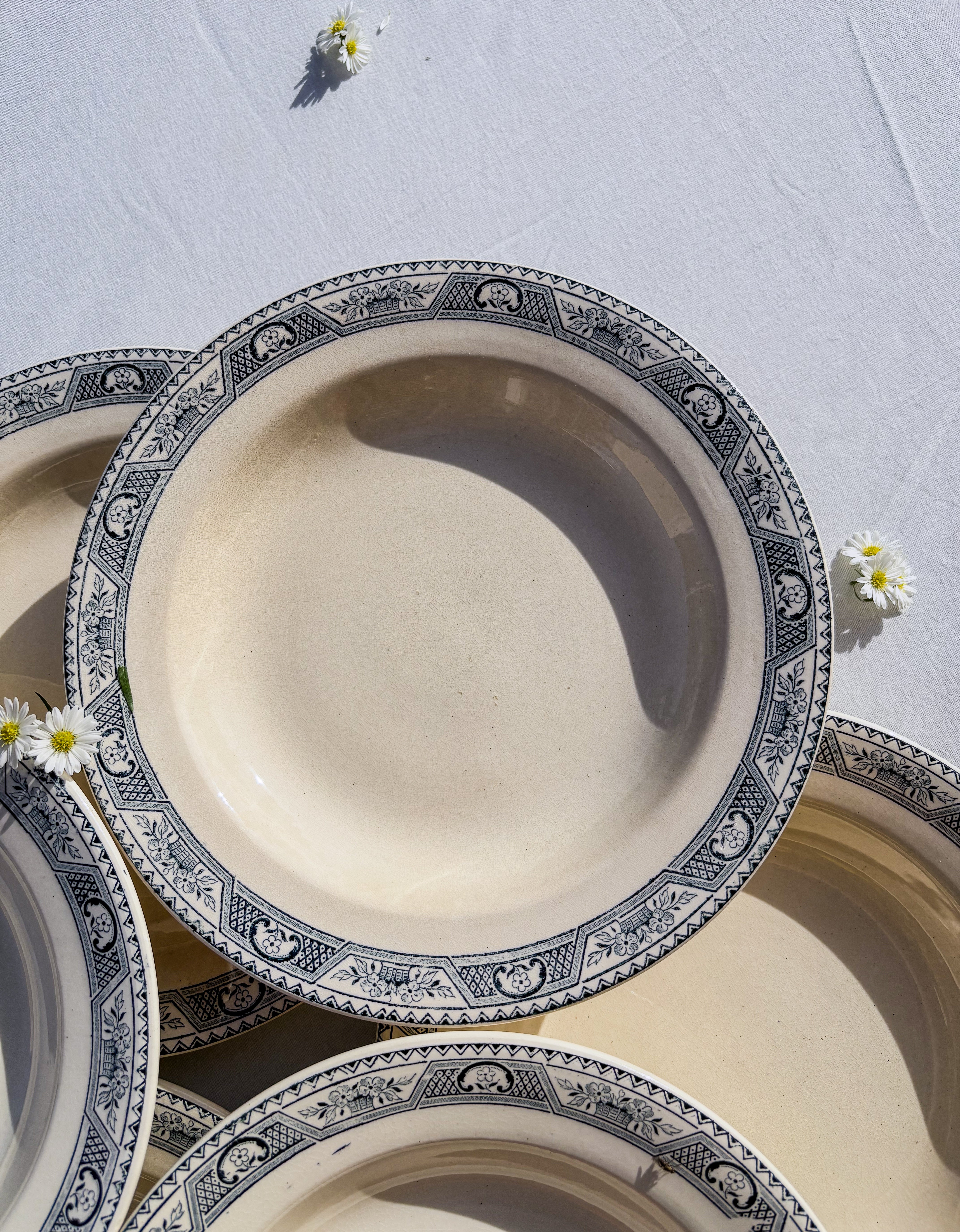 6 assiettes Salins terre de fer