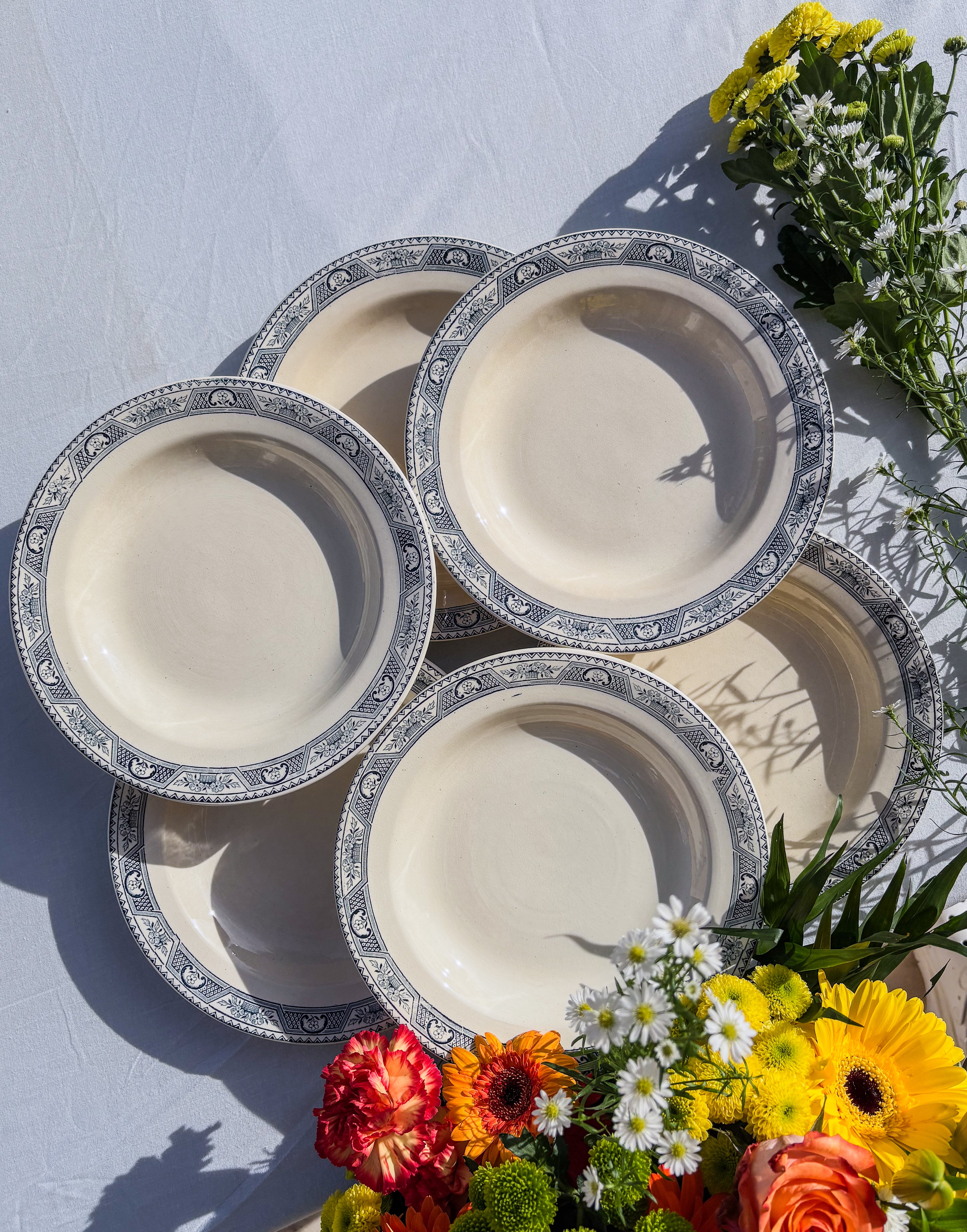 6 assiettes Salins terre de fer