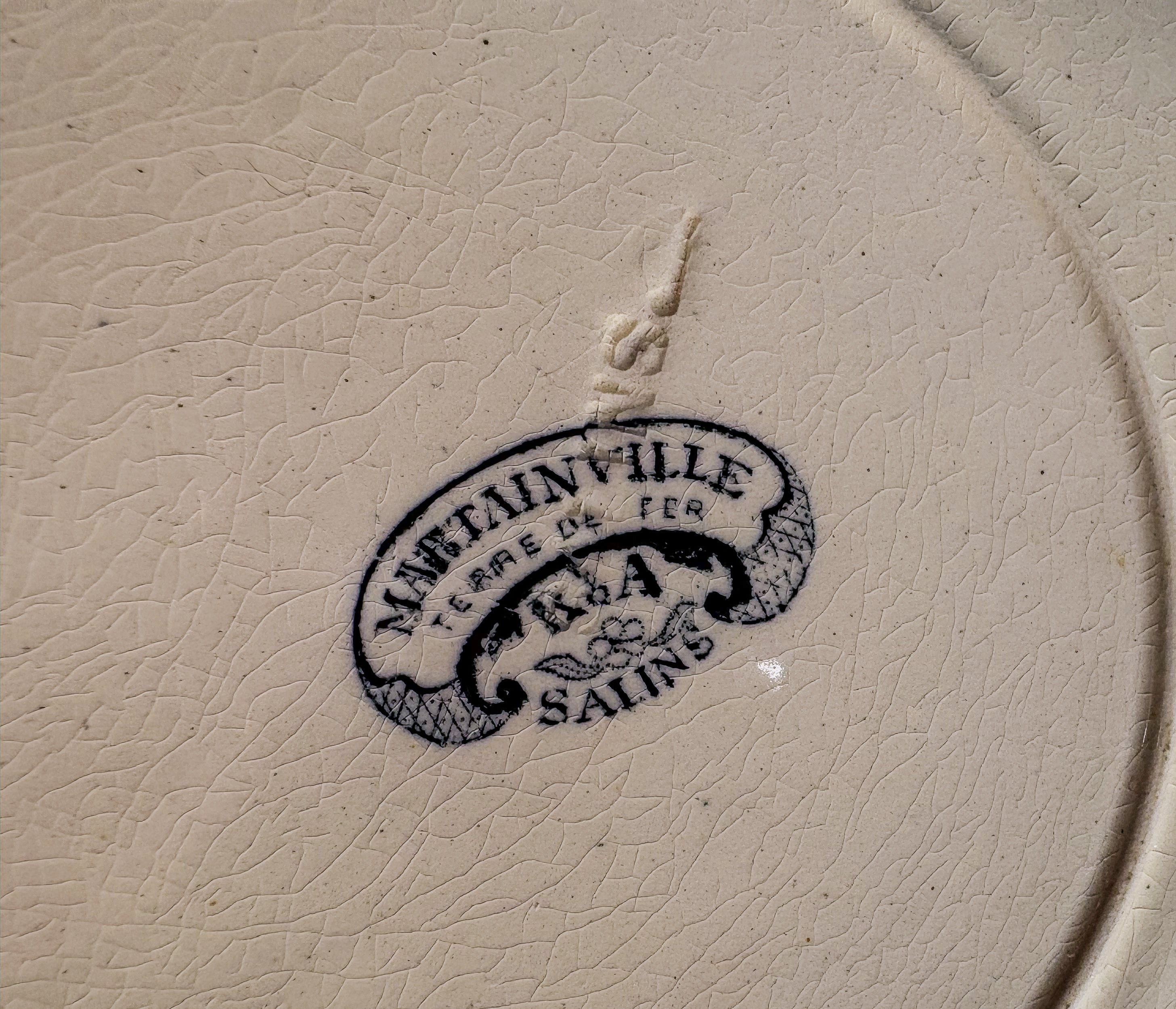 6 assiettes Salins terre de fer