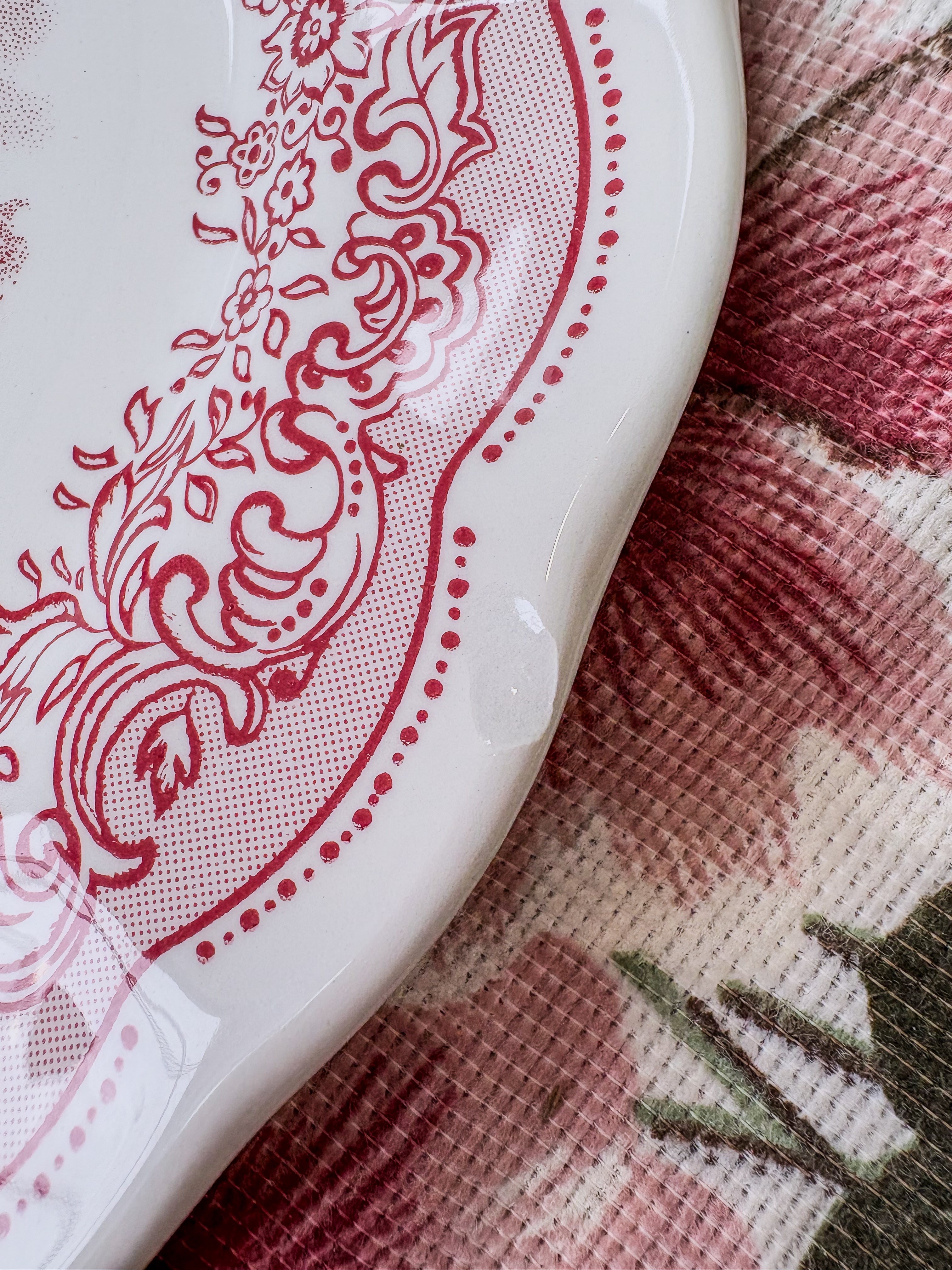 Service Italien paysage rose