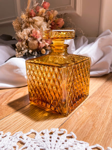 Carafe à whisky ambrée