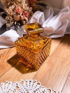 Carafe à whisky ambrée