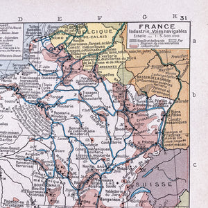 Carte de France : voies navigables