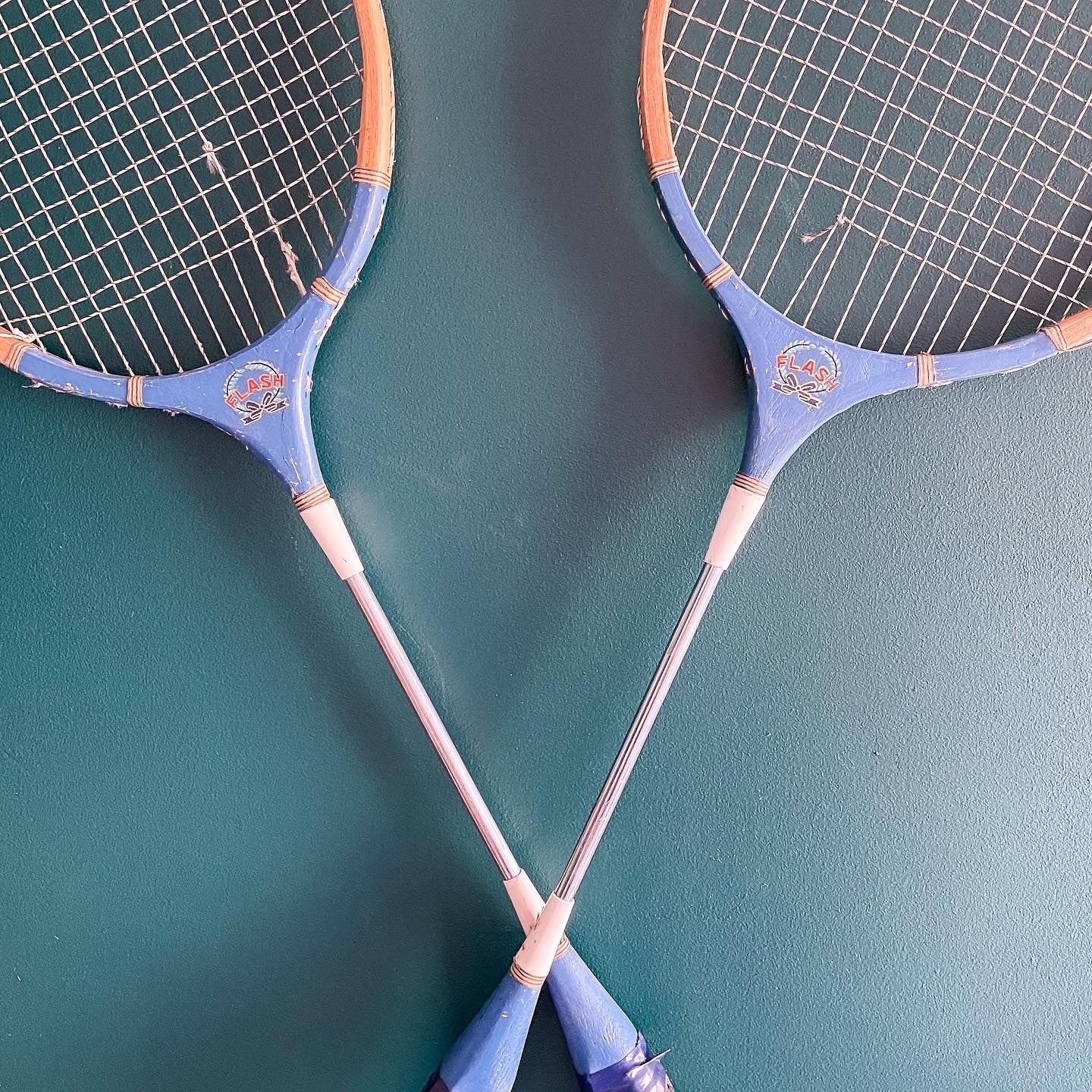 Raquettes de badminton en bois vintage Raquettes de badminton en bois vintage