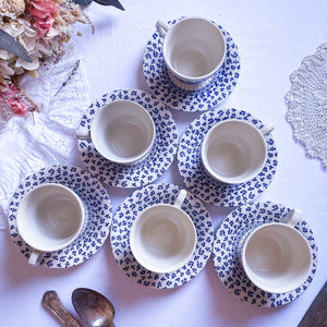 Ensemble de 6 tasses anglaise